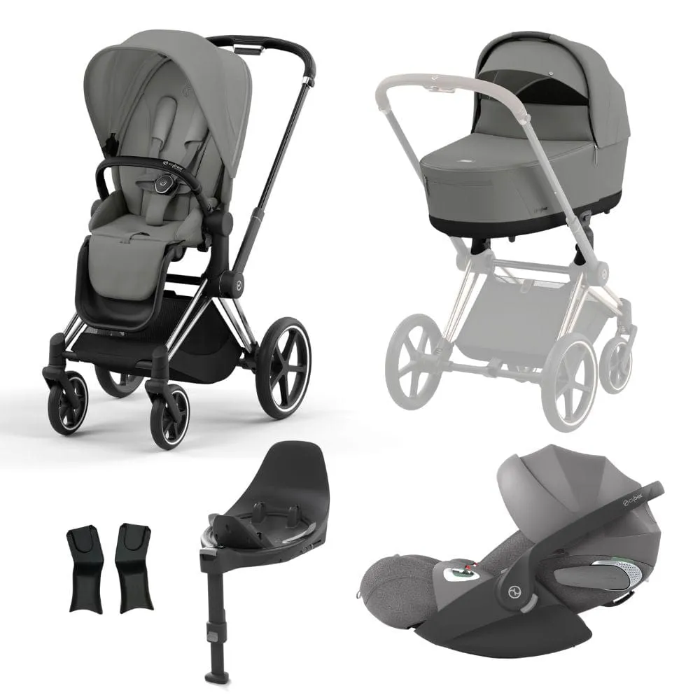 Cybex Priam Chome │ Black Bundle