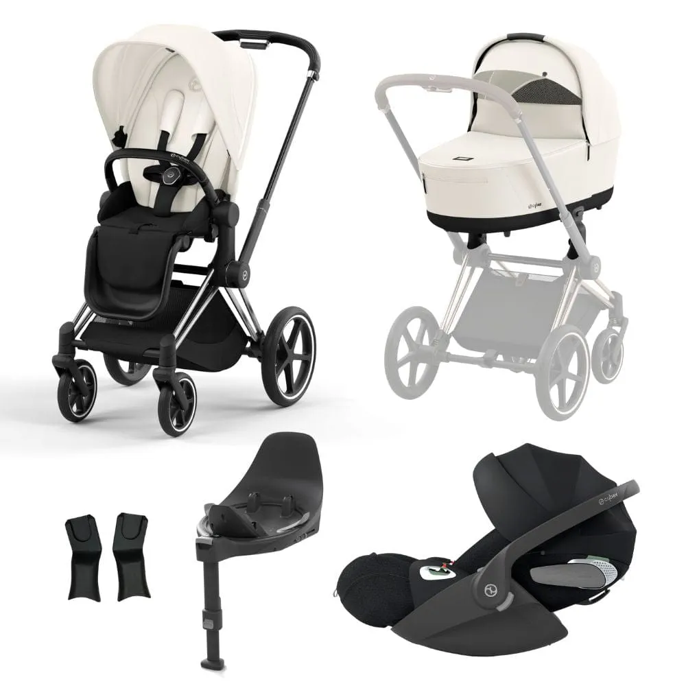 Cybex Priam Chome │ Black Bundle
