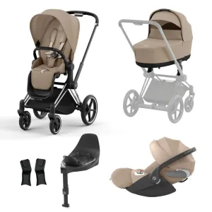 Cybex Priam Chome │ Black Bundle