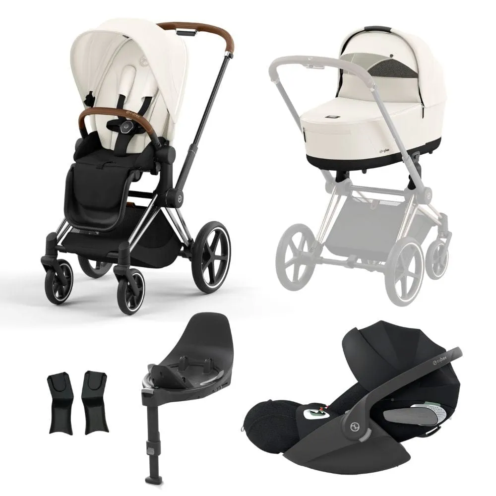Cybex Priam Chrome │ Brown Bundle