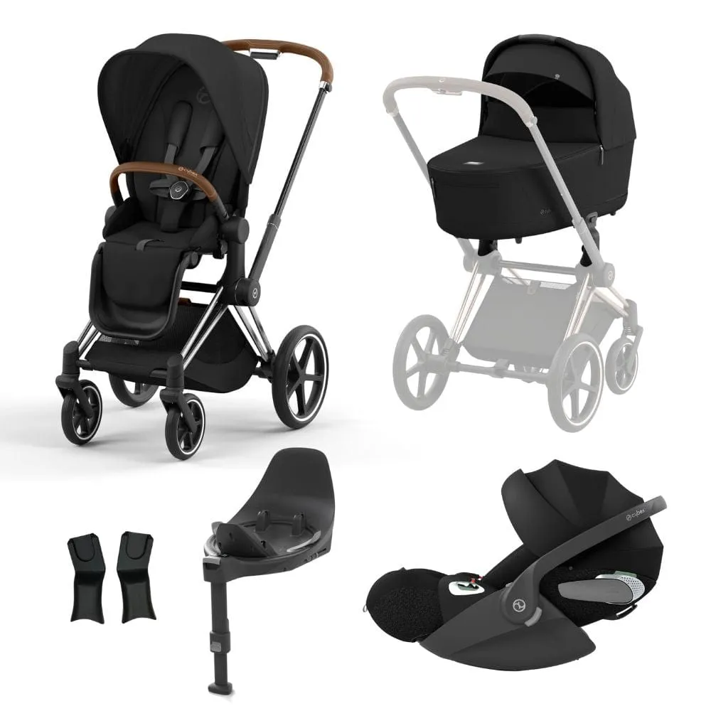 Cybex Priam Chrome │ Brown Bundle