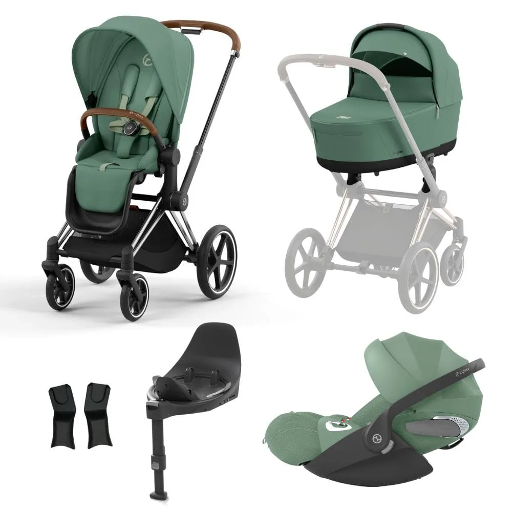 Cybex Priam Chrome │ Brown Bundle