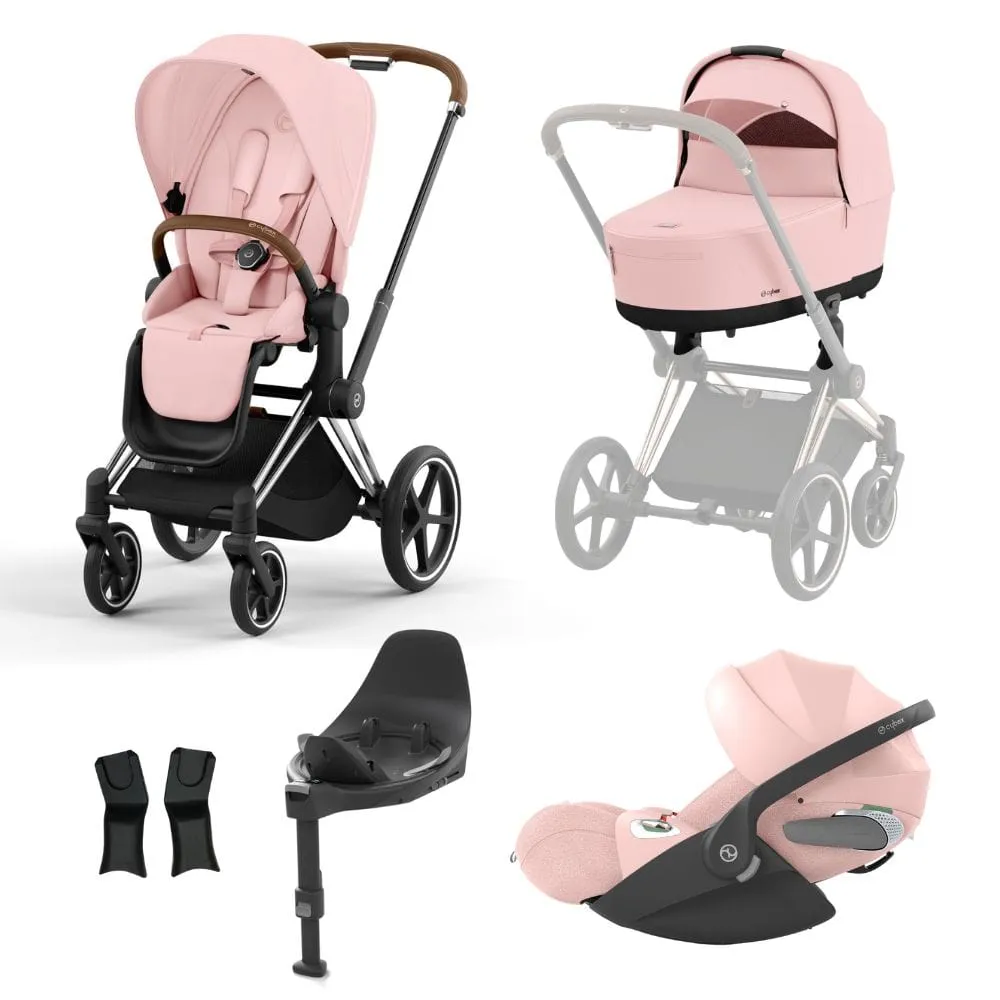 Cybex Priam Chrome │ Brown Bundle