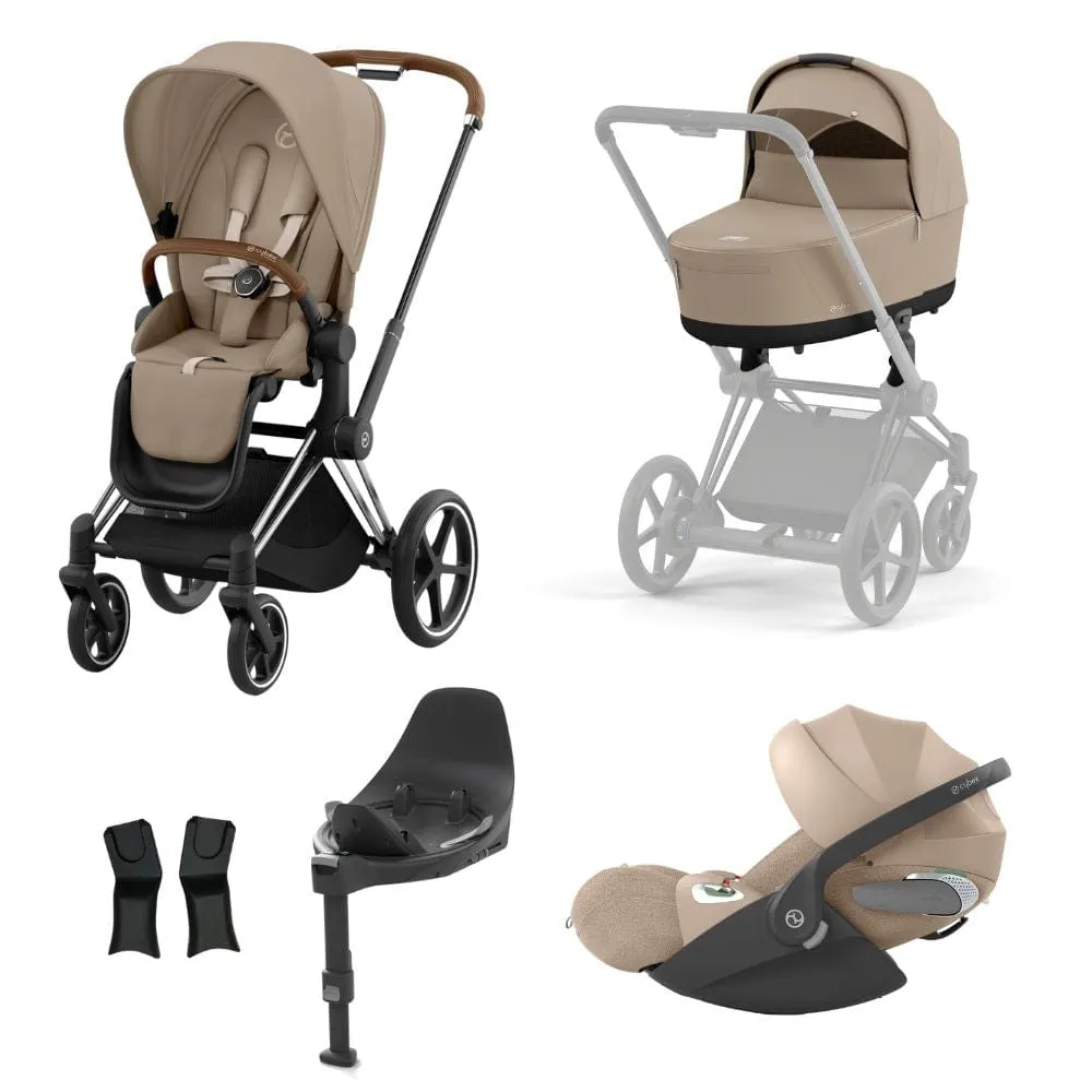 Cybex Priam Chrome │ Brown Bundle