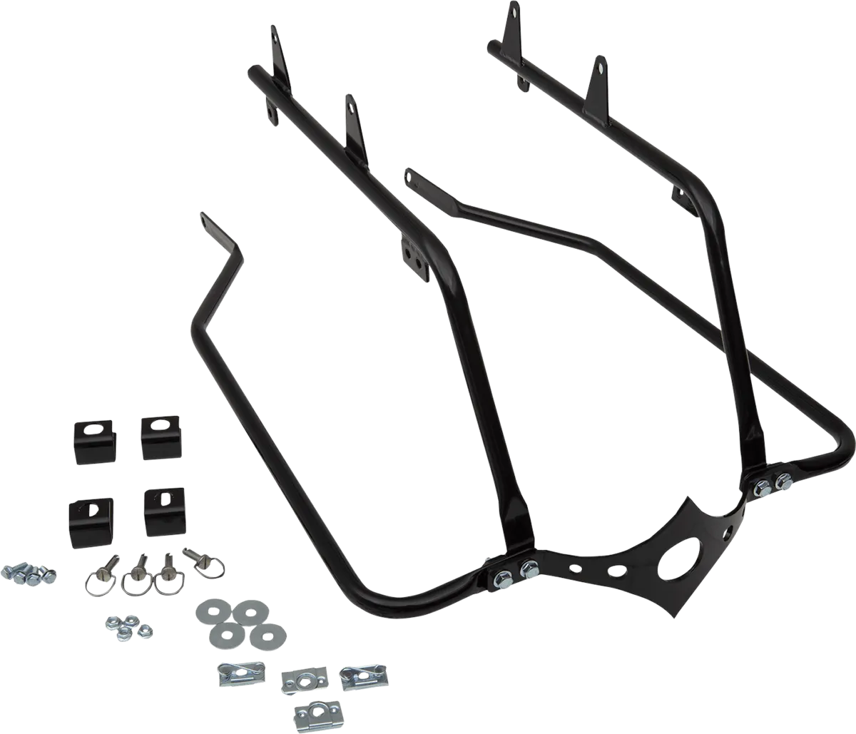 Cycle Visions CV7219 Bagger-Tail for Softail - Black Bag Mounts