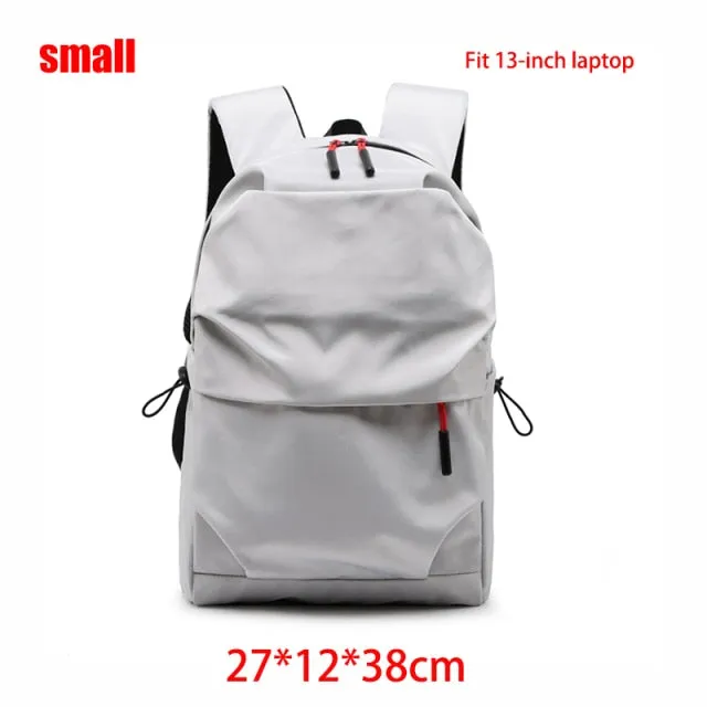 Cyflymder Multifunction Waterproof Backpack Men Luxury Student School Bags Notebook Backpacks Casual Pleated 15.6 Inch Laptop Bag For Men