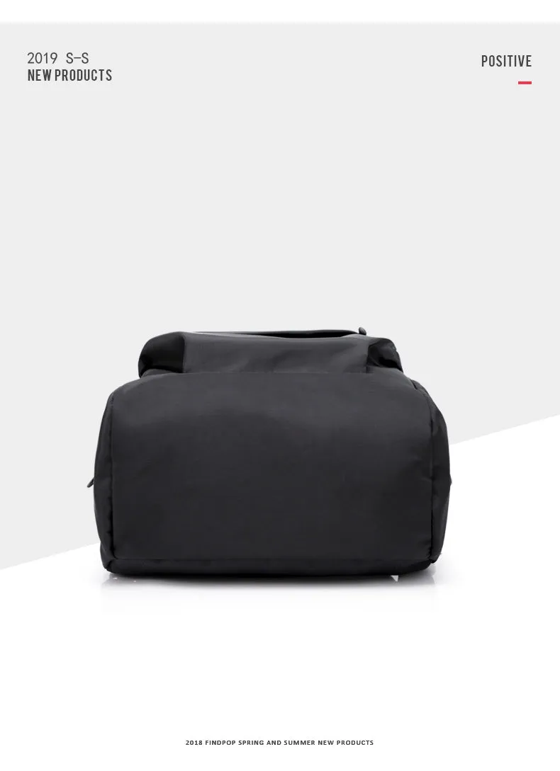Cyflymder Multifunction Waterproof Backpack Men Luxury Student School Bags Notebook Backpacks Casual Pleated 15.6 Inch Laptop Bag For Men