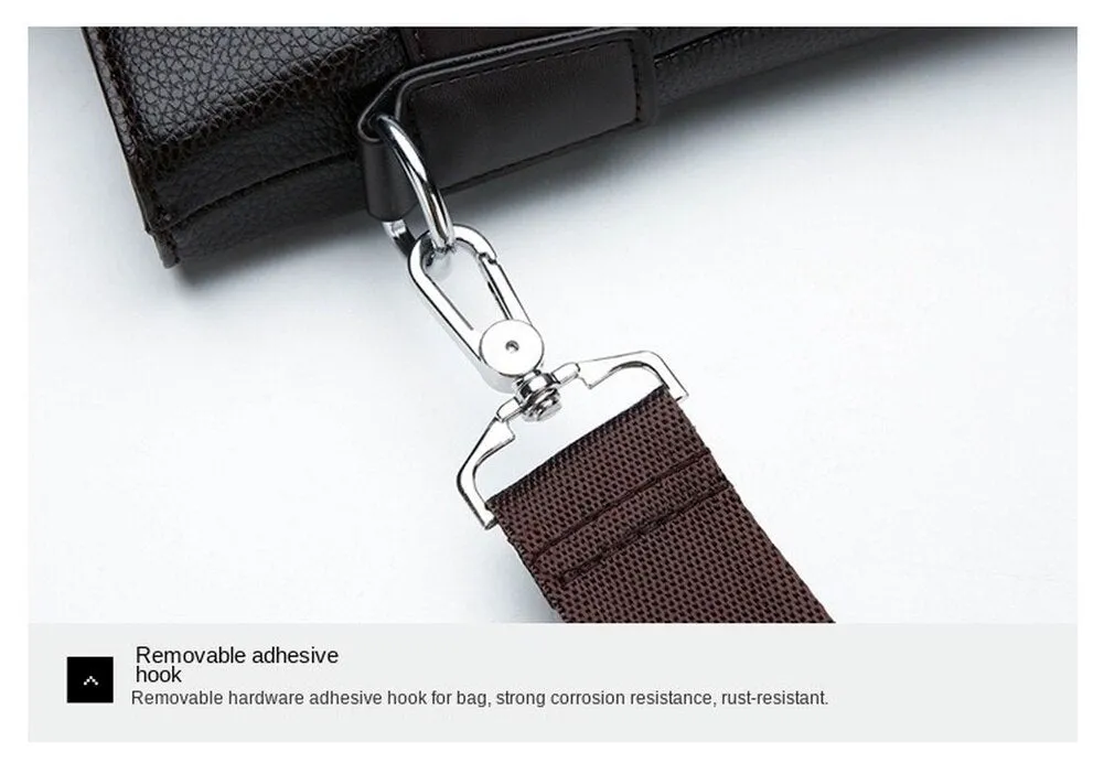 Cyflymder New Design Laptop Bags for Men Luxury Soft Leather Business Tote Retro Briefcase Shoulder Messenger Bag Laptop Bags 14 Inch