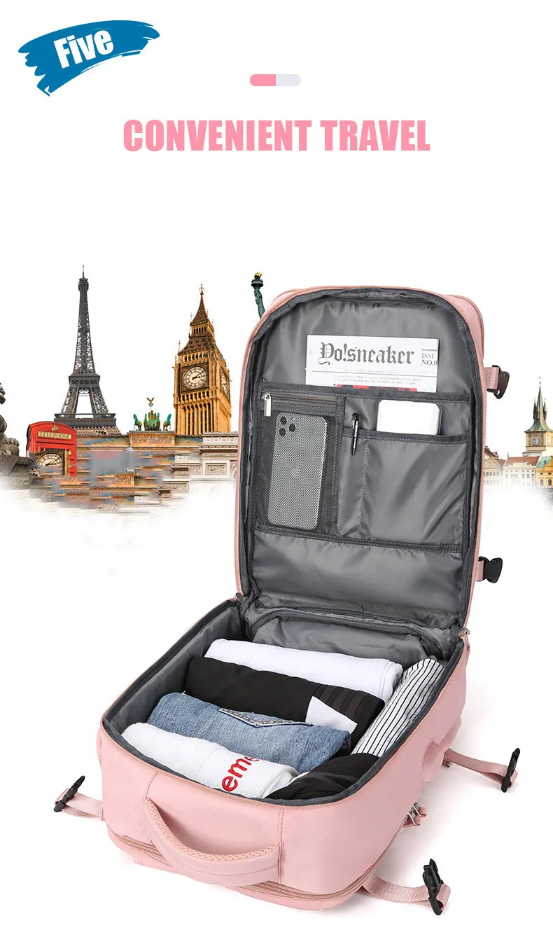 Cyflymder New Waterproof Travel Backpack Men Women Multifunction 15.6 inch Laptop Backpacks Large Capacity Bag Mochilas High Quality