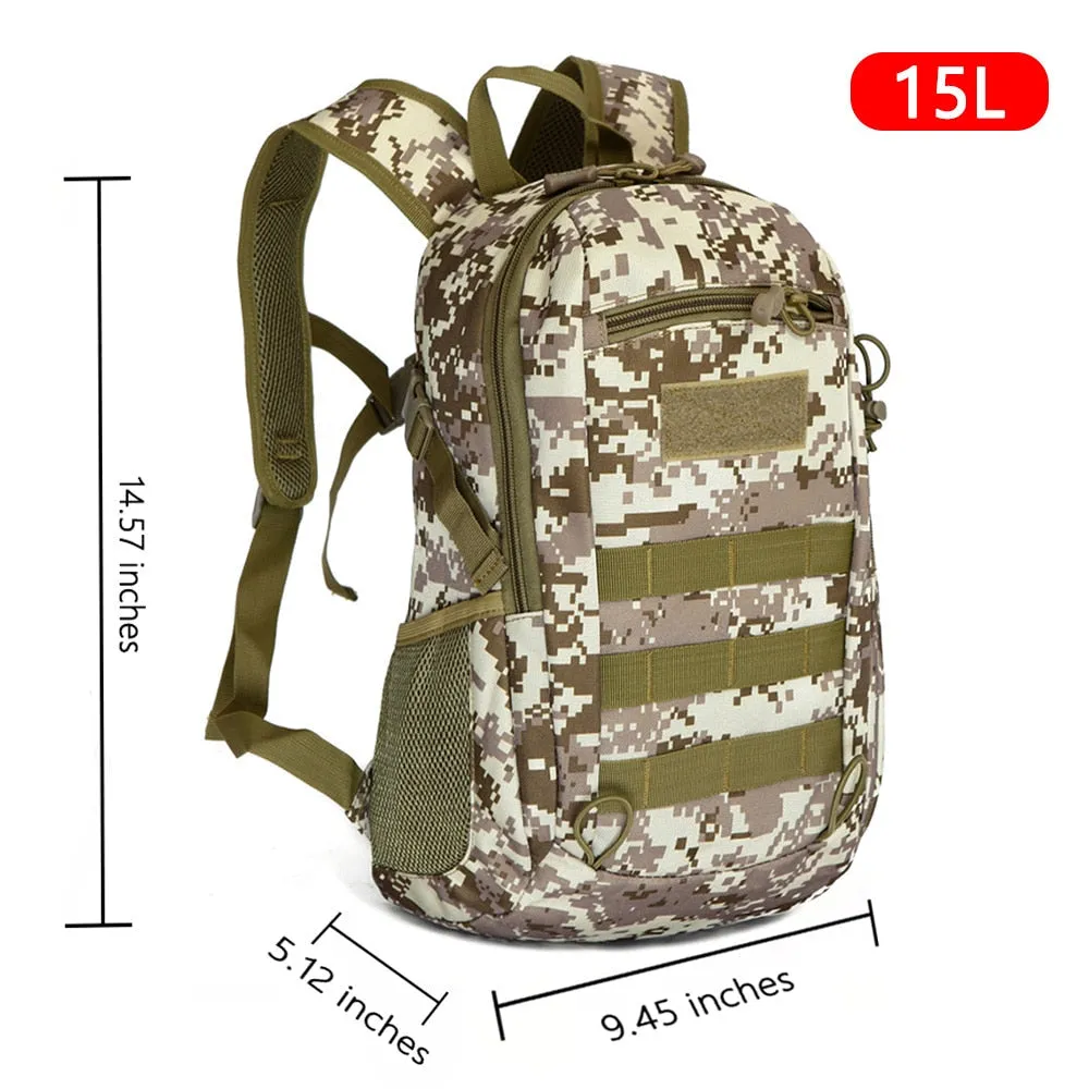 Cyflymder Outdoor Tactical Backpack Military Rucksacks Men 15L 20L Waterproof Sport Travel Backpacks Camping Mochila Fishing Hunting Bags
