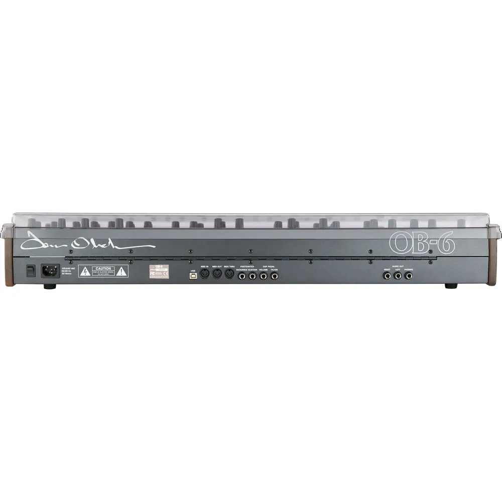 Decksaver DS-PC-OB6 Cover for Dave Smith Instruments OB-6 (Smoked/Clear)