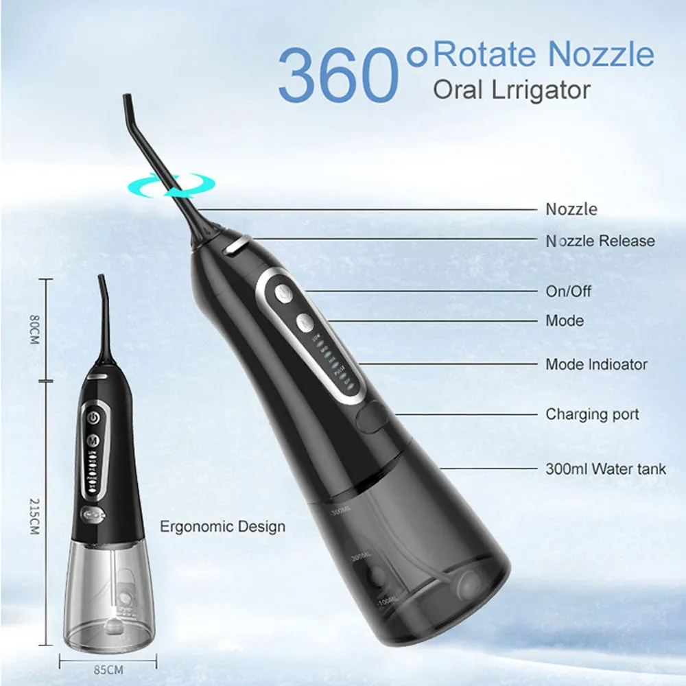 Dental Water Jet 300ML Water Flosser Teeth Whitening