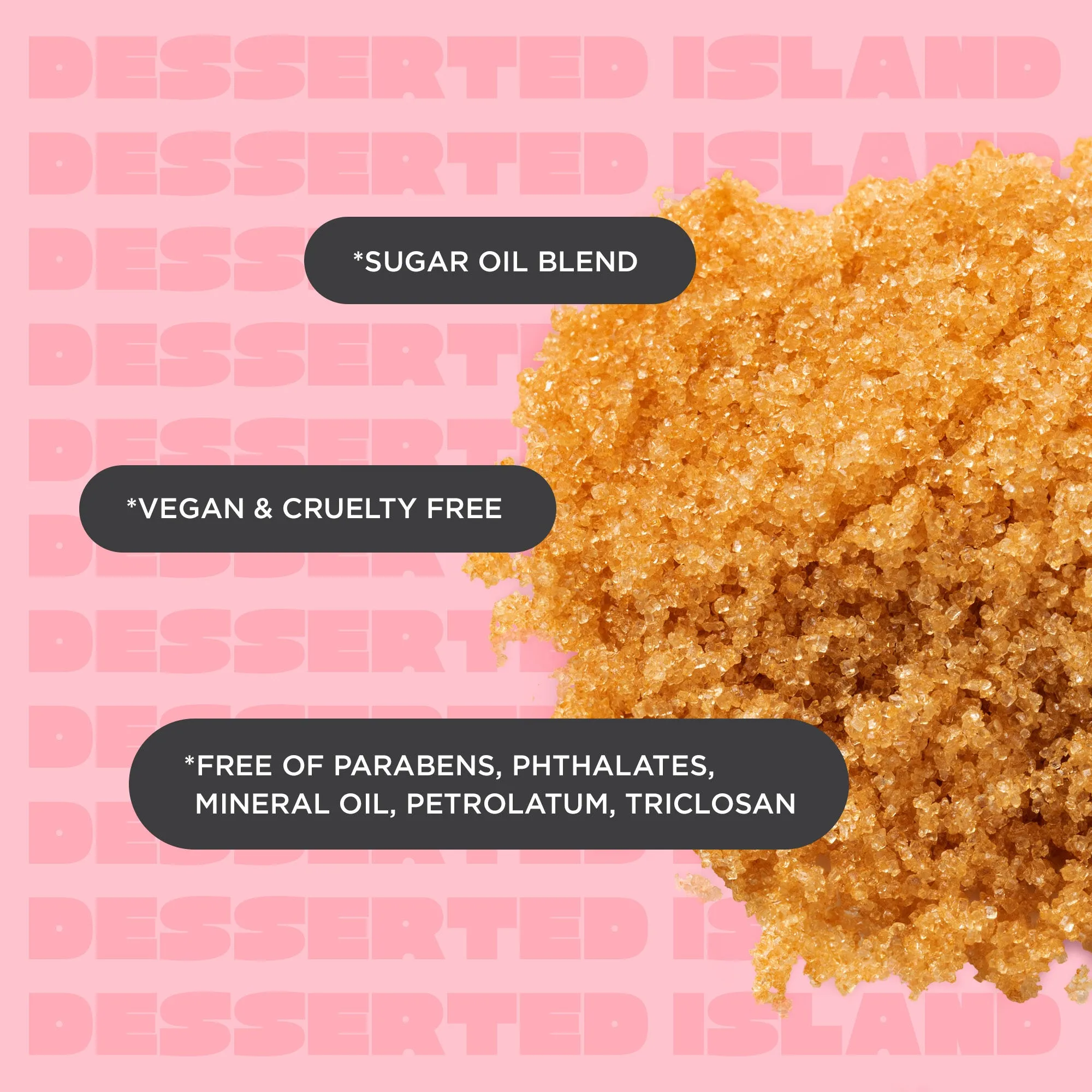 Desserted Island   Demerara Sugar Oil Body Scrub, 250 g