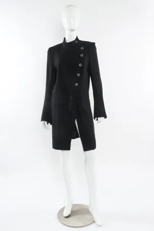 Diagonal Breasted Wool Jacket