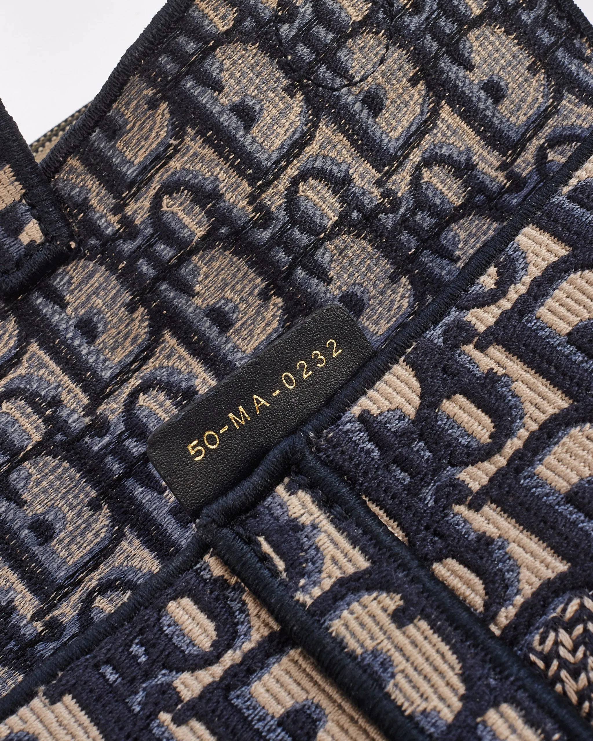 Dior Blue Oblique Canvas Slim Saddle Pouch Belt Bag