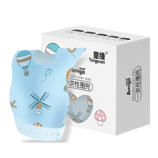 Disposable disposable baby saliva bib
