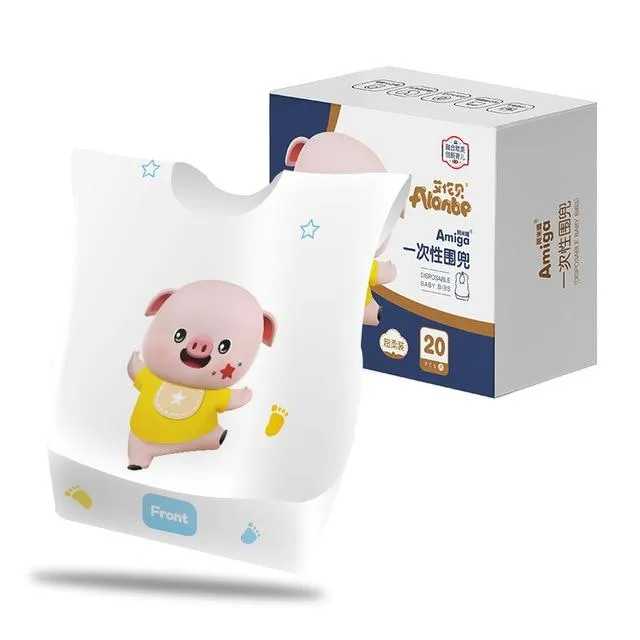 Disposable disposable baby saliva bib