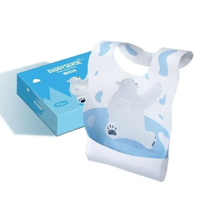 Disposable disposable baby saliva bib
