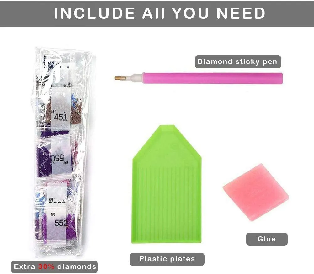 DIY 5D Diamond Art Full Drill Embroidery Painting Kit | Home Wall Art Décor | Colorful Ice Cream | 11.8×11.8" | The Perfect Relaxation Gift