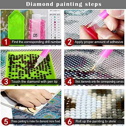DIY 5D Diamond Art Full Drill Embroidery Painting Kit | Home Wall Art Décor | Colorful Ice Cream | 11.8×11.8" | The Perfect Relaxation Gift