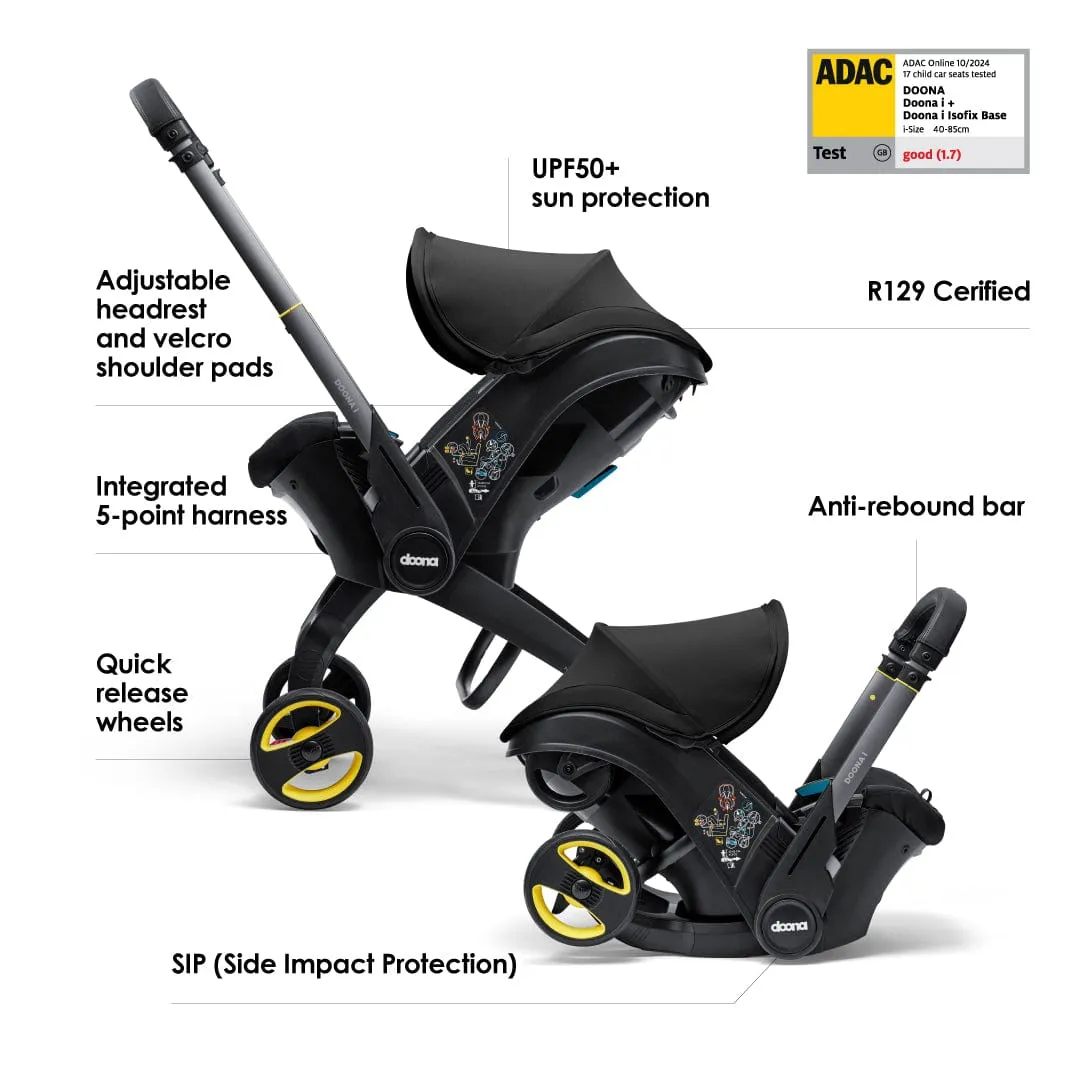 Doona i Infant Car Seat Stroller Nitro Black