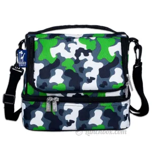 Double Decker Lunch Box - Green Camo