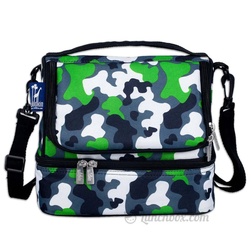 Double Decker Lunch Box - Green Camo