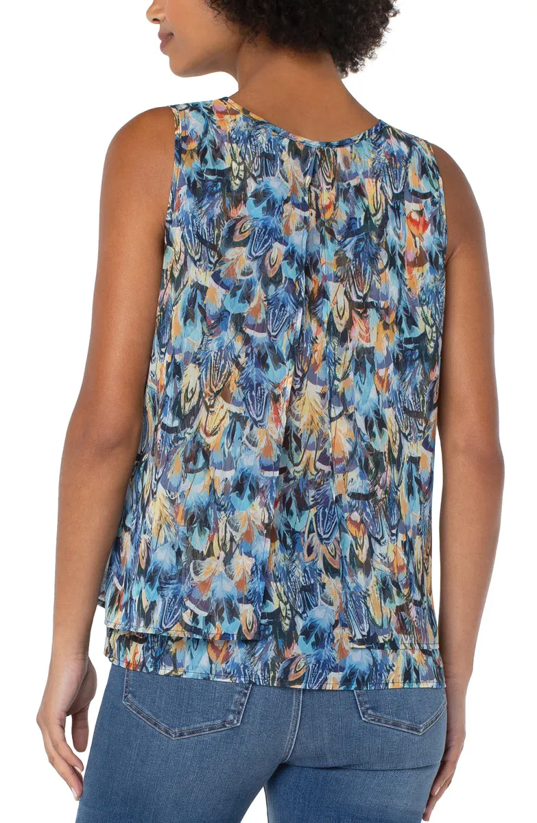 Double Layer Sleeveless Shell