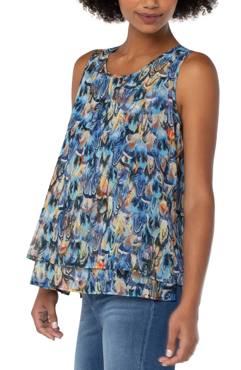 Double Layer Sleeveless Shell