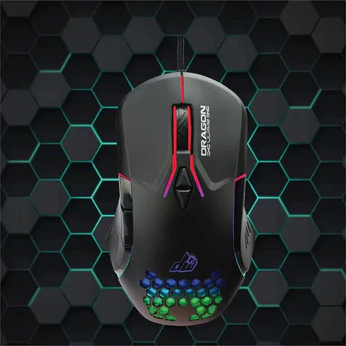 Dragon War G26 Heptaestus RGB Gaming Mouse (Black)