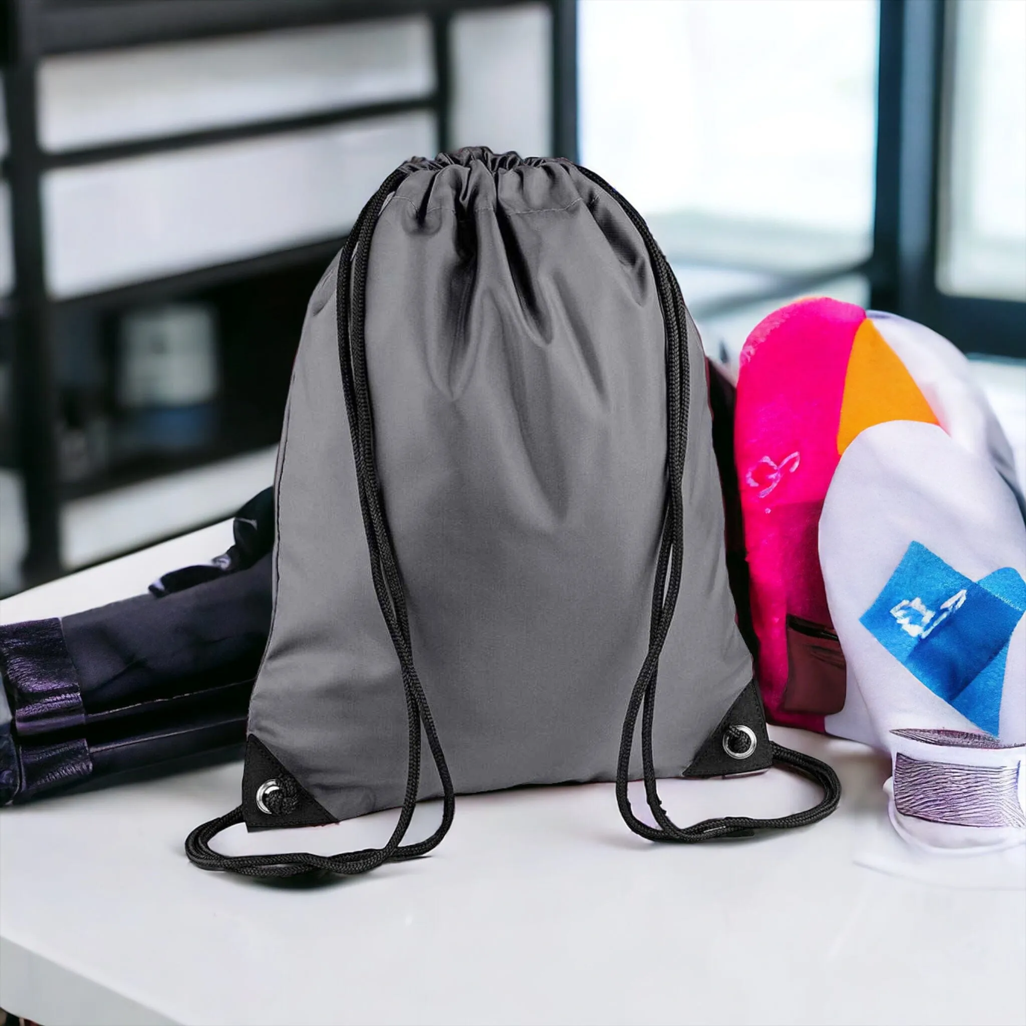 Drawstring Bag Personalised with Name & Initial