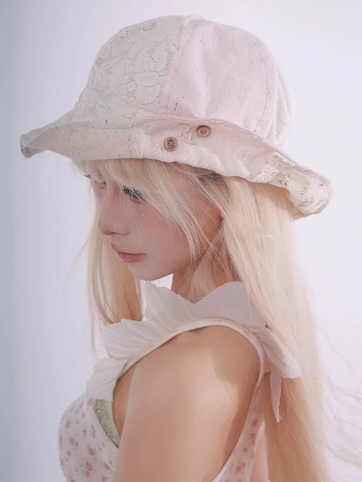 Dreamy Patchwork Lace Bucket Hat