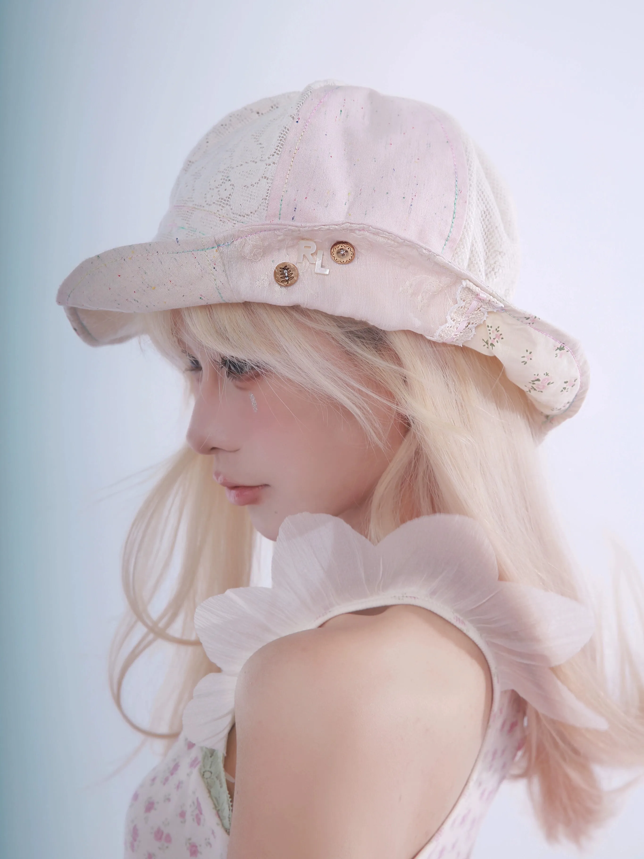 Dreamy Patchwork Lace Bucket Hat