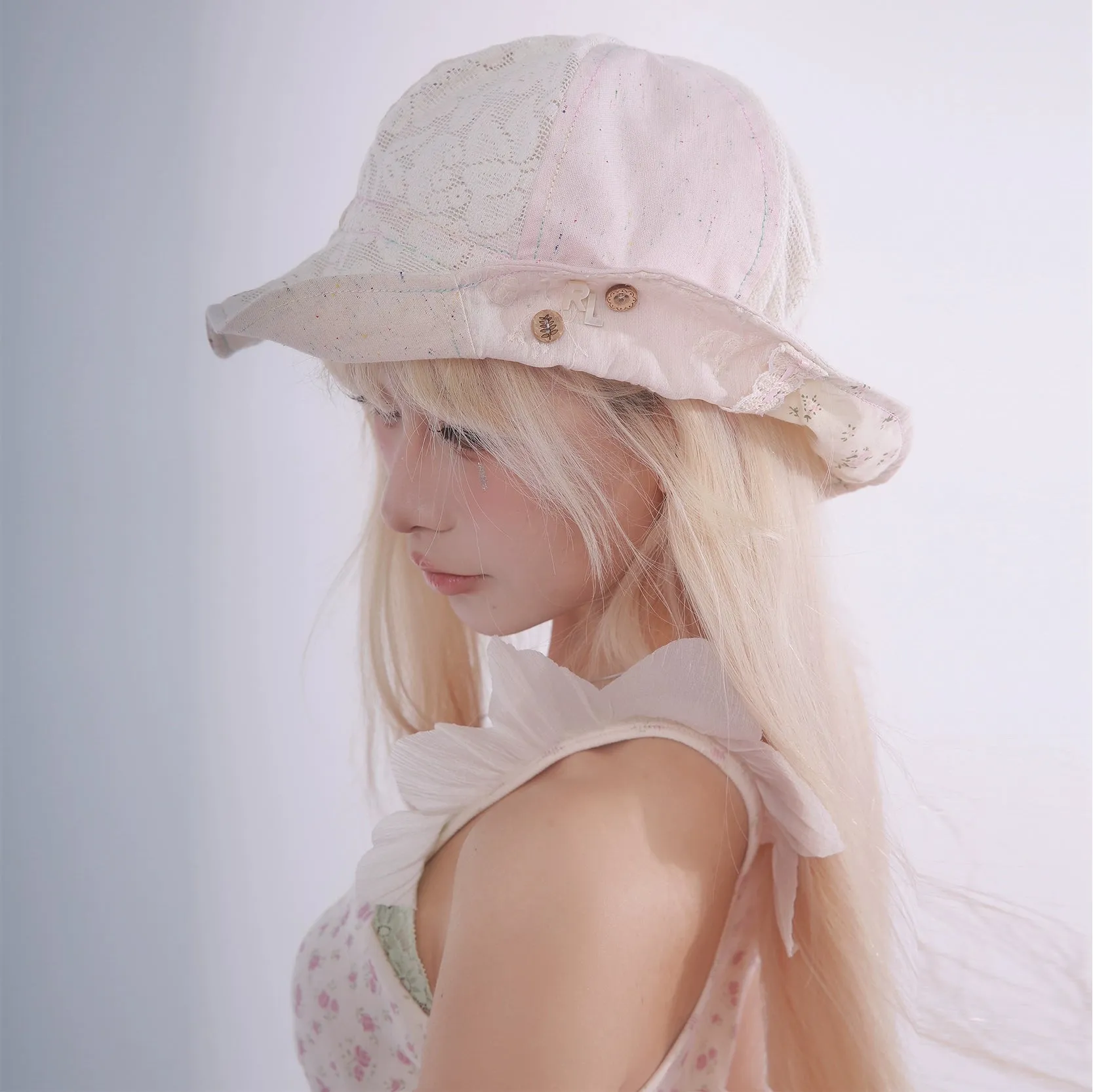 Dreamy Patchwork Lace Bucket Hat