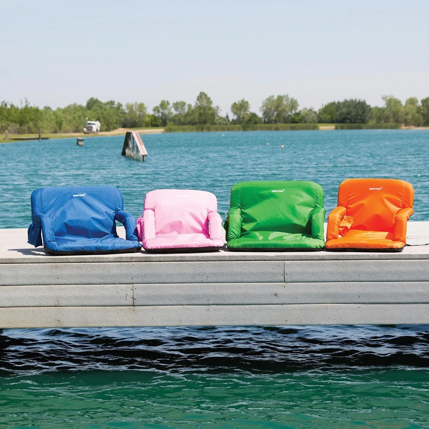 Driftsun Folding Stadium Seat, Reclining Bleacher Chair