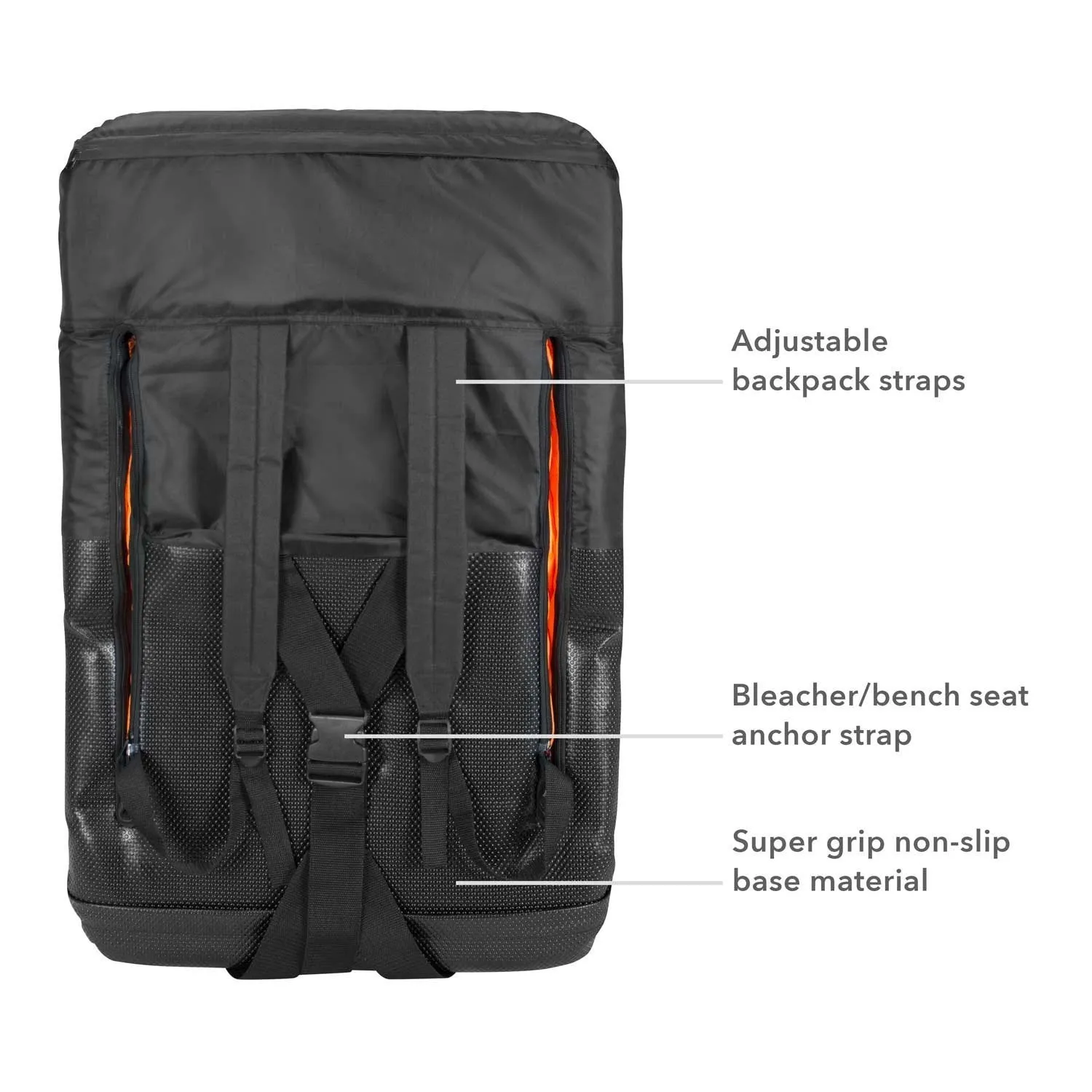 Driftsun Folding Stadium Seat, Reclining Bleacher Chair