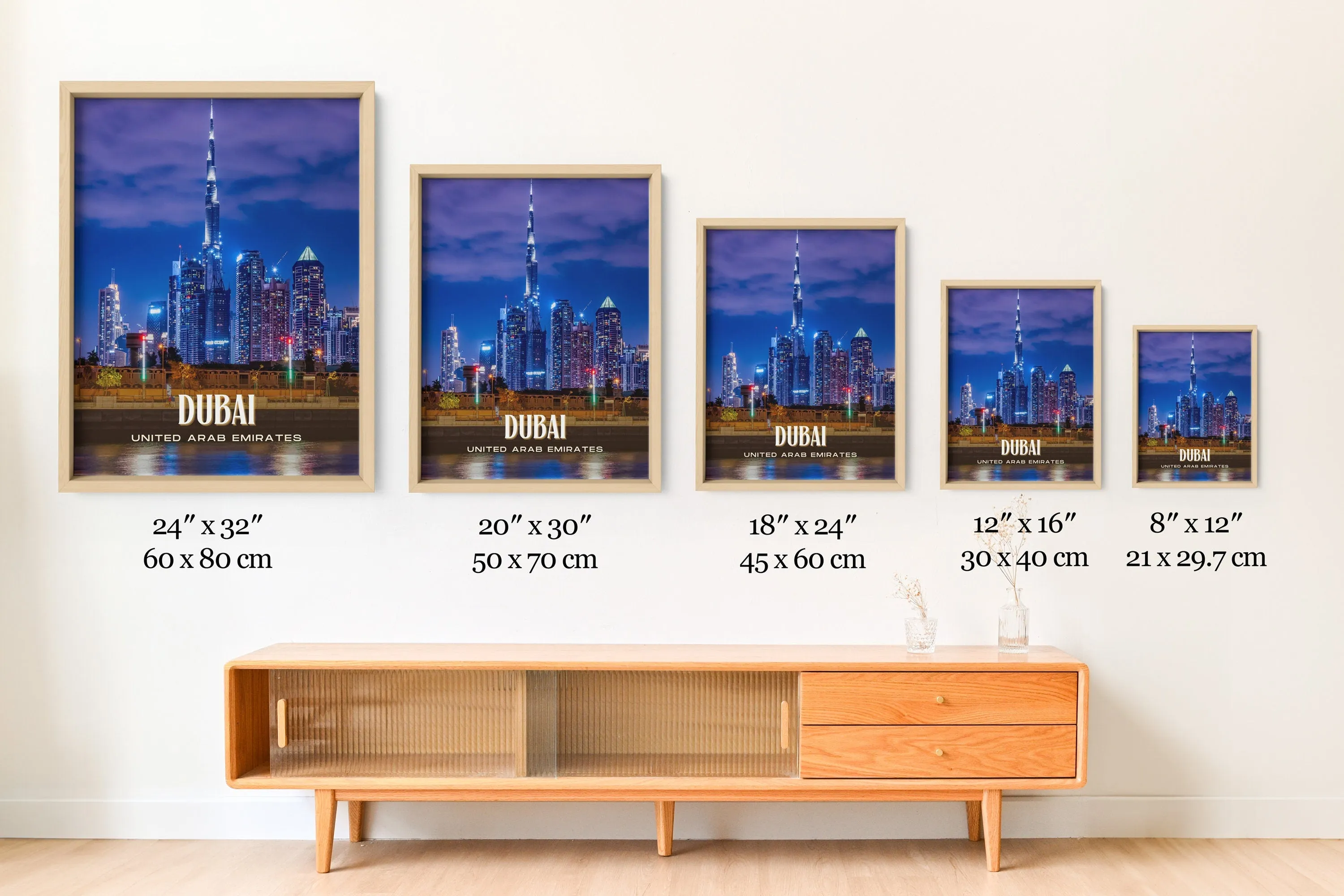 Dubai Retro Wall Art, UAE