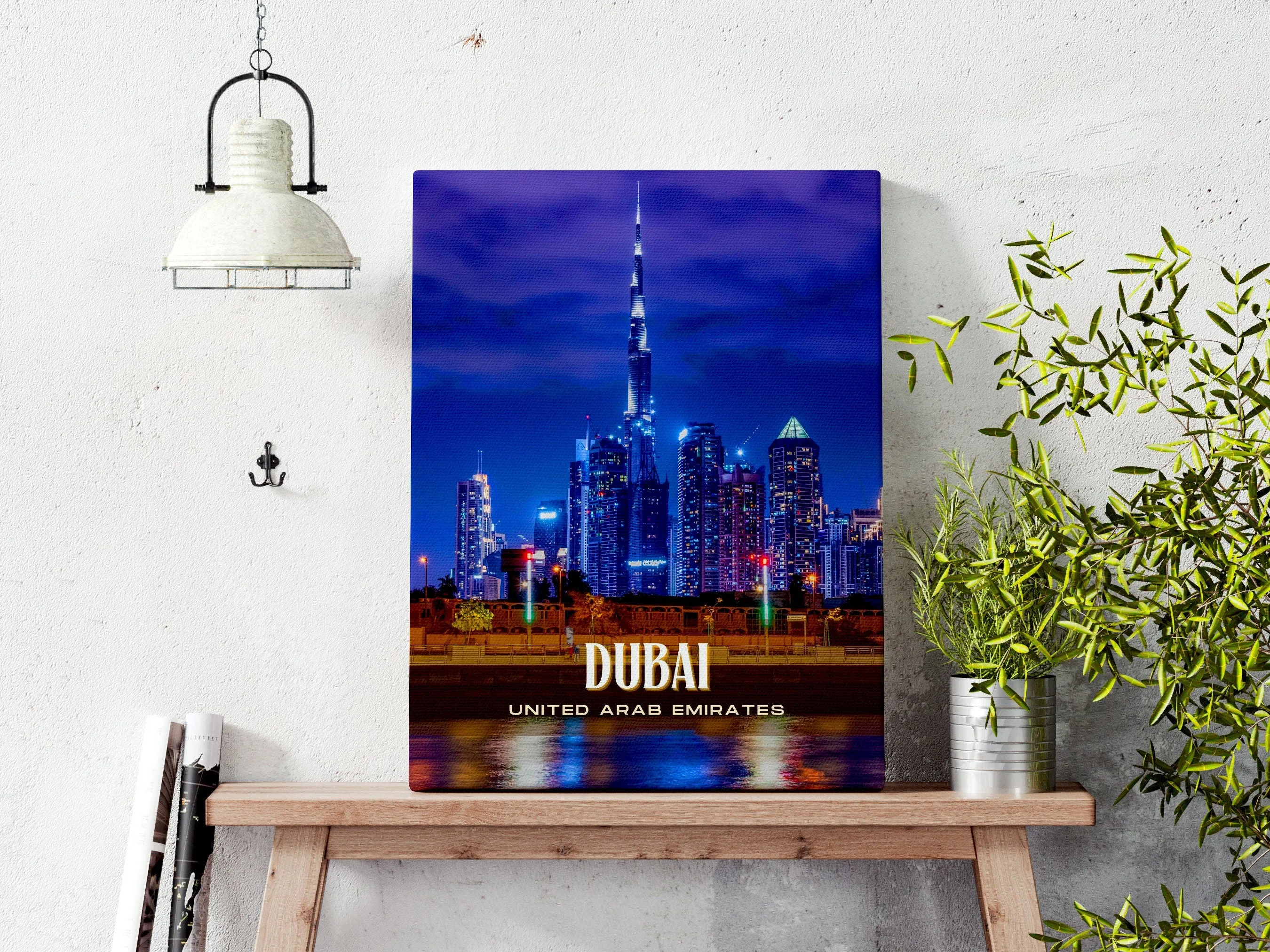 Dubai Retro Wall Art, UAE