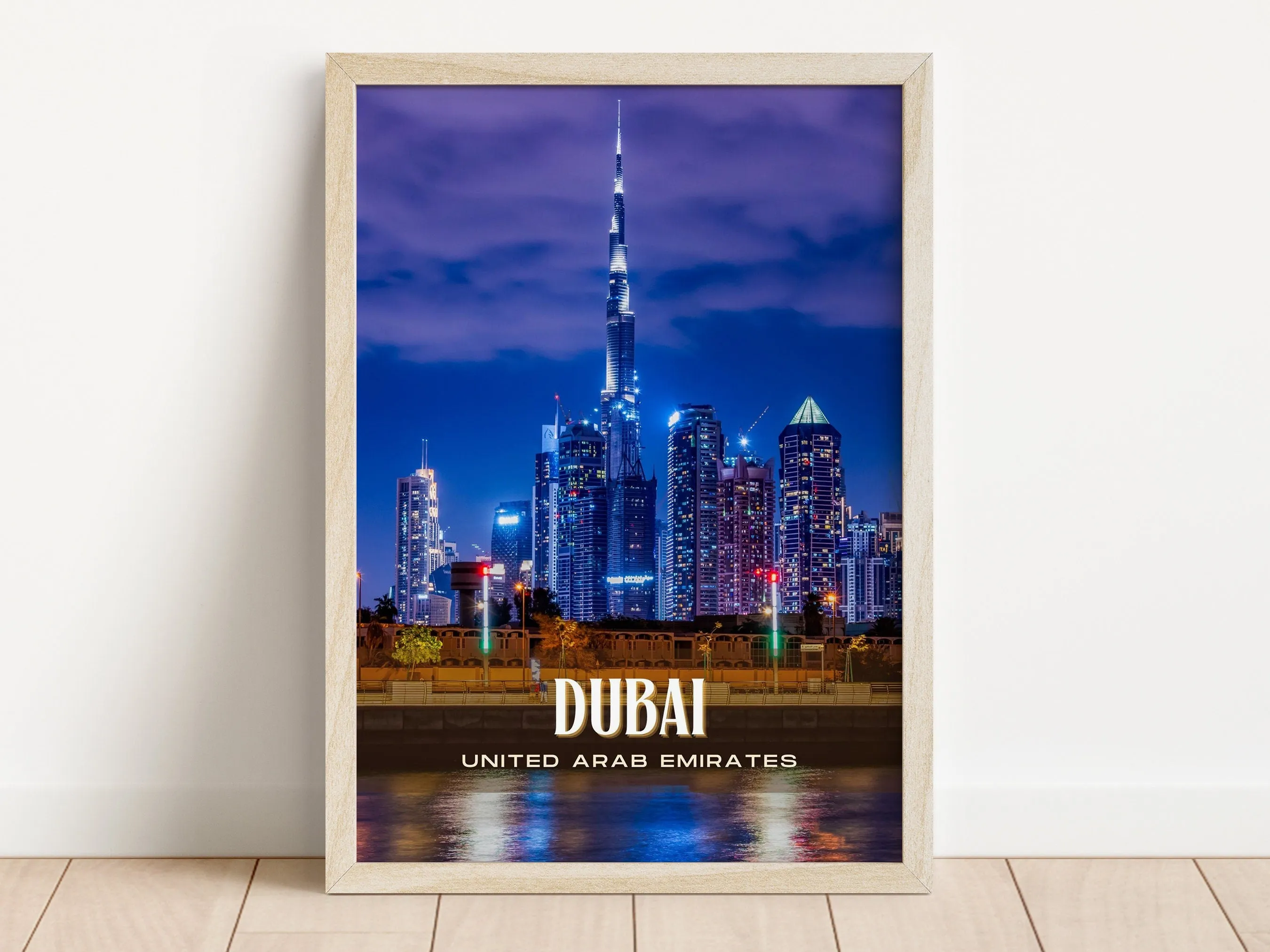 Dubai Retro Wall Art, UAE