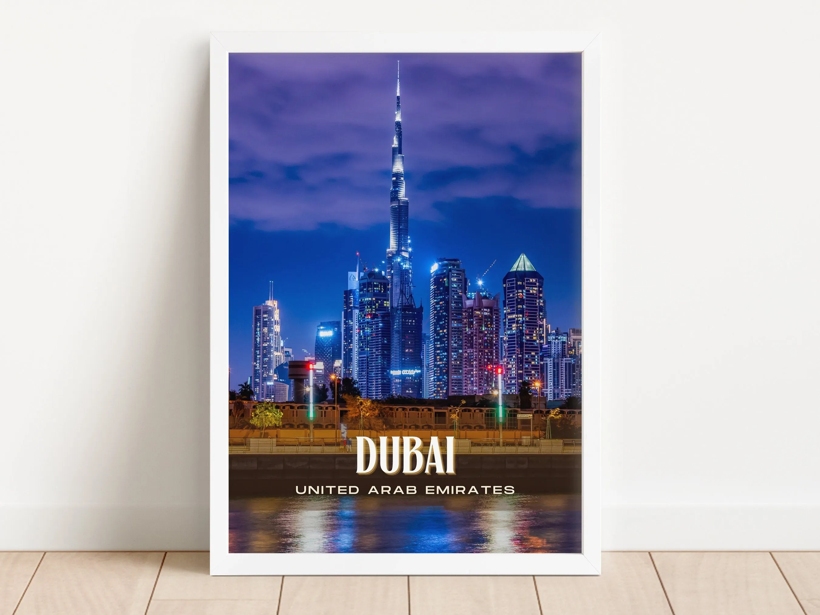 Dubai Retro Wall Art, UAE