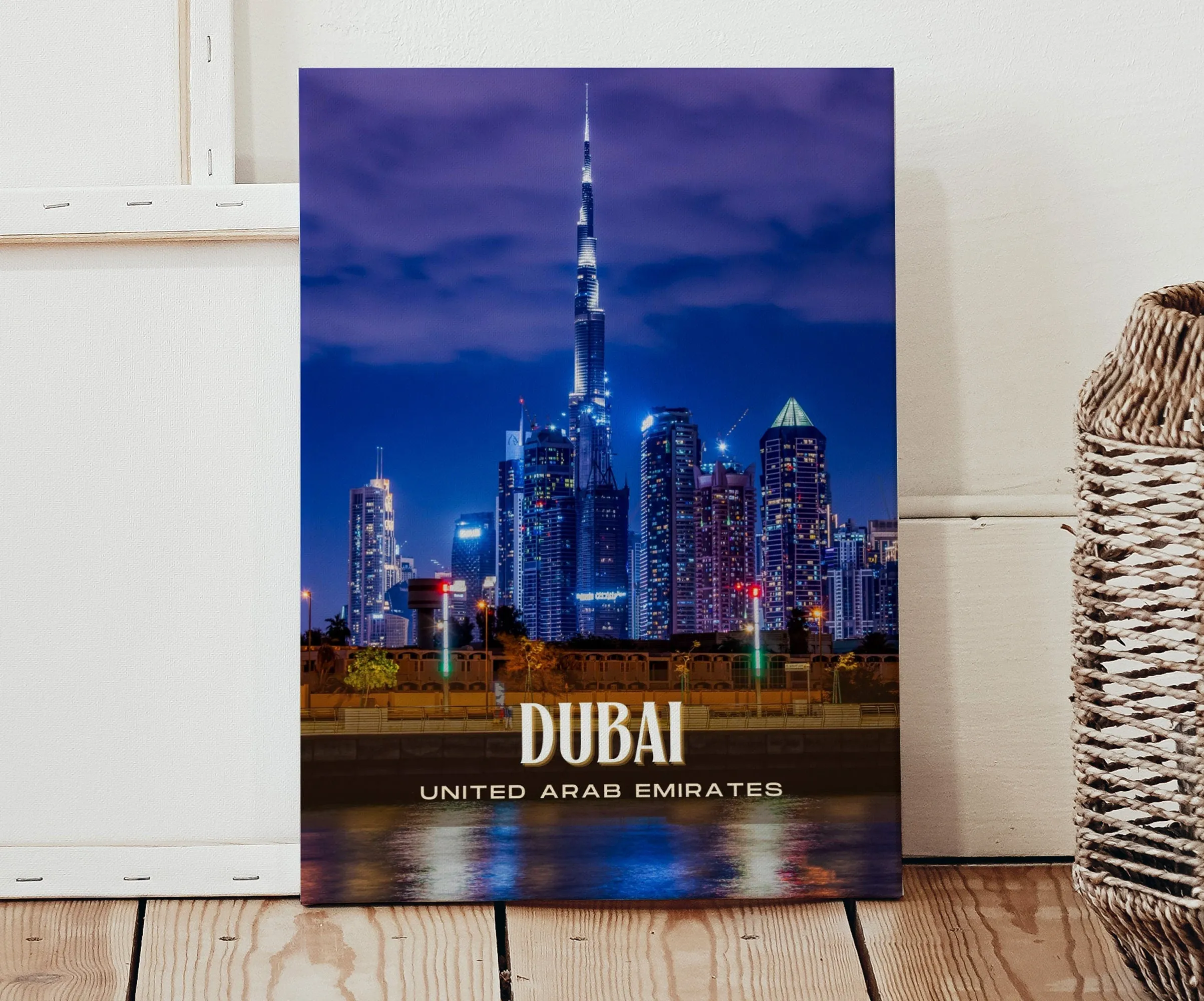 Dubai Retro Wall Art, UAE