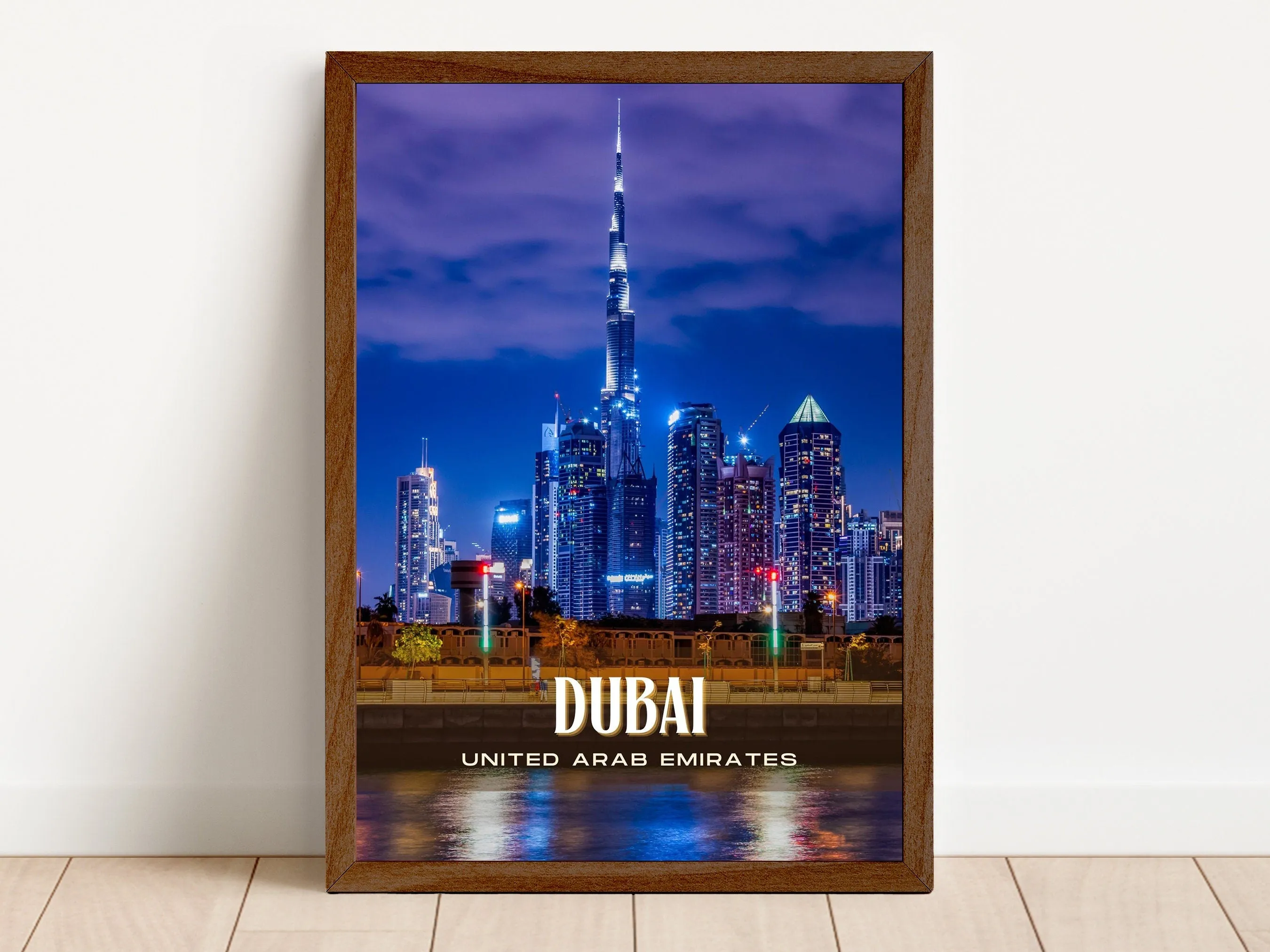 Dubai Retro Wall Art, UAE
