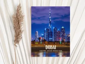 Dubai Retro Wall Art, UAE
