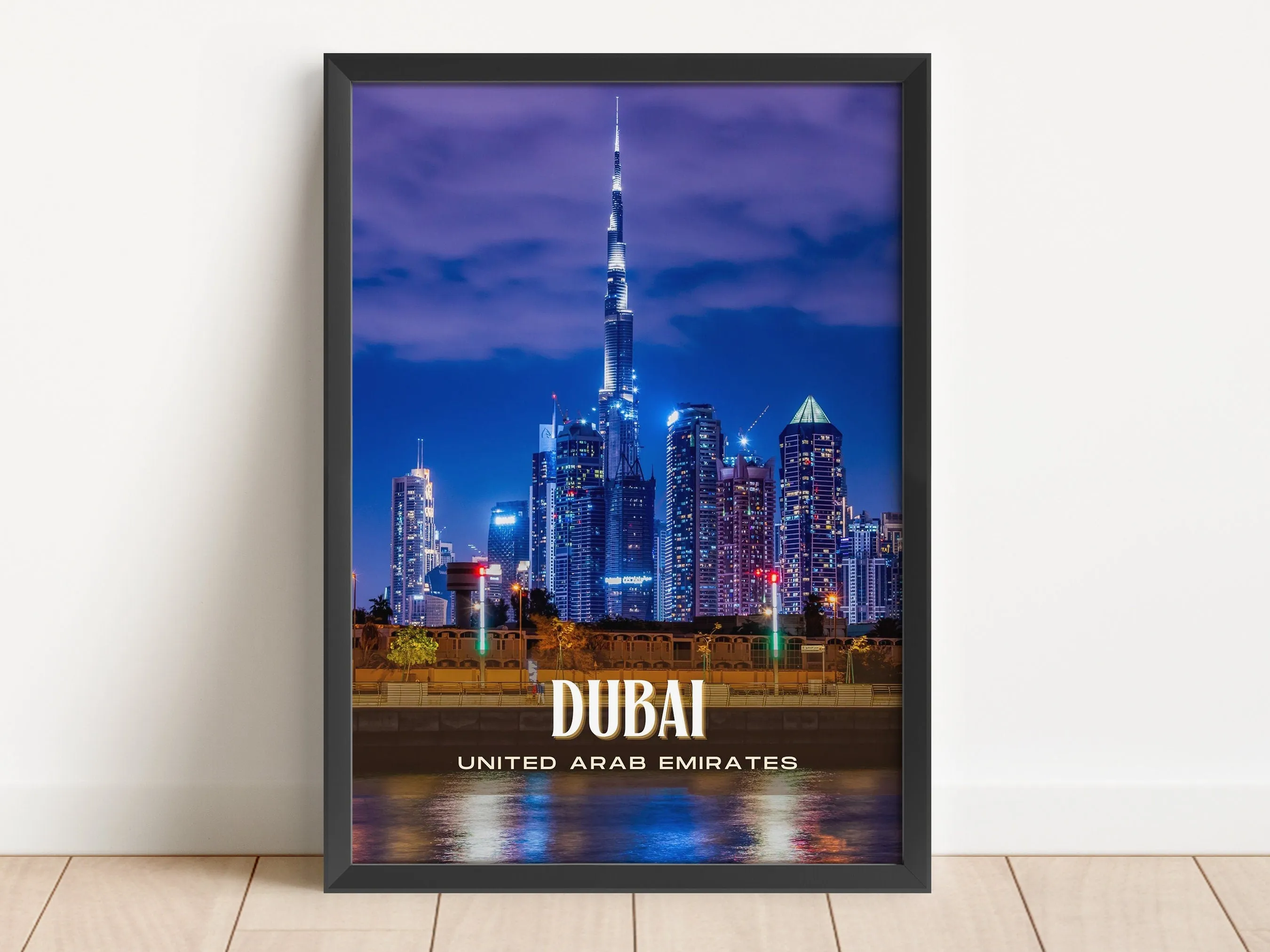 Dubai Retro Wall Art, UAE