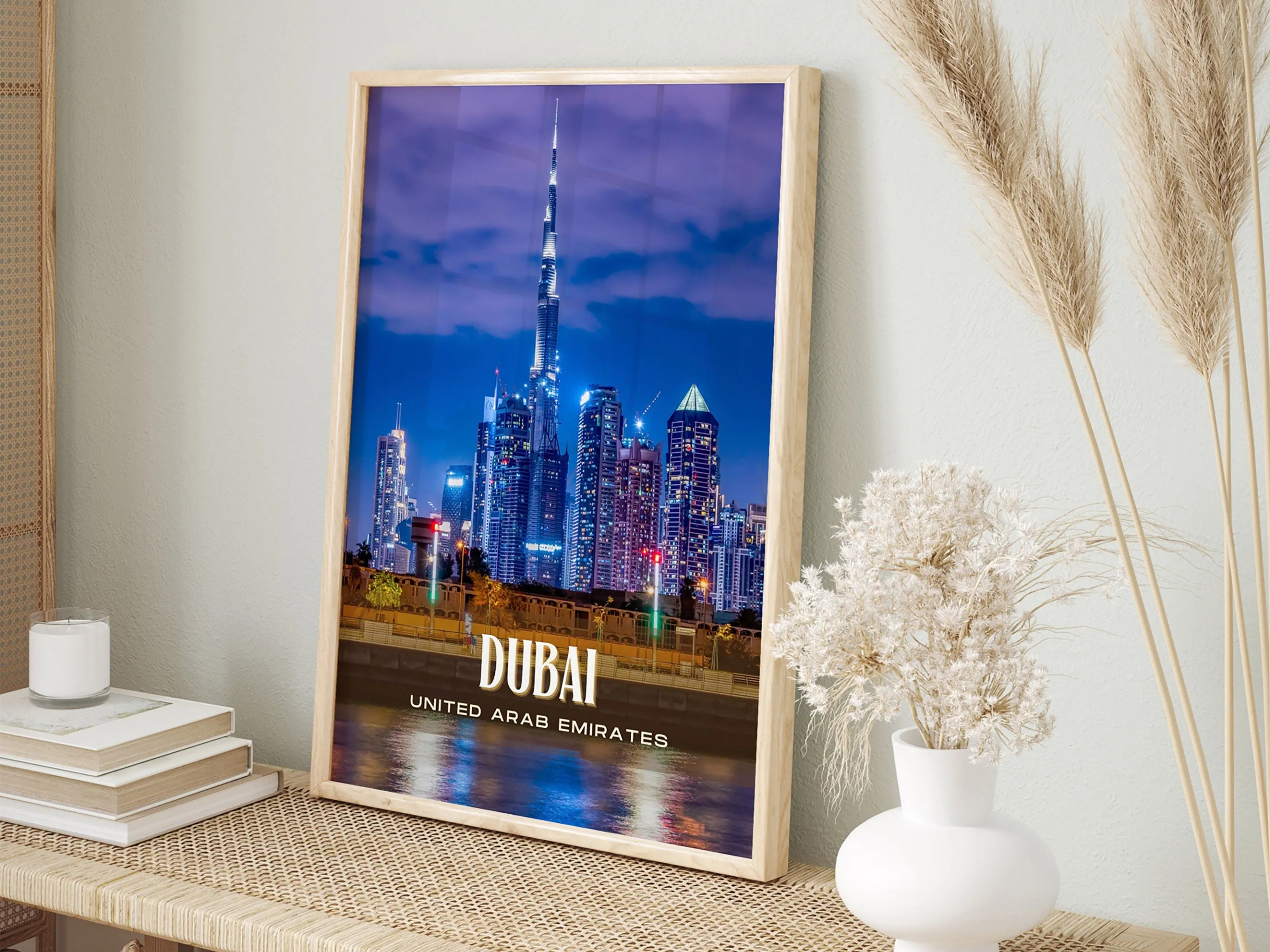 Dubai Retro Wall Art, UAE