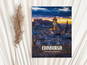 Edinburgh Retro Wall Art, United Kingdom