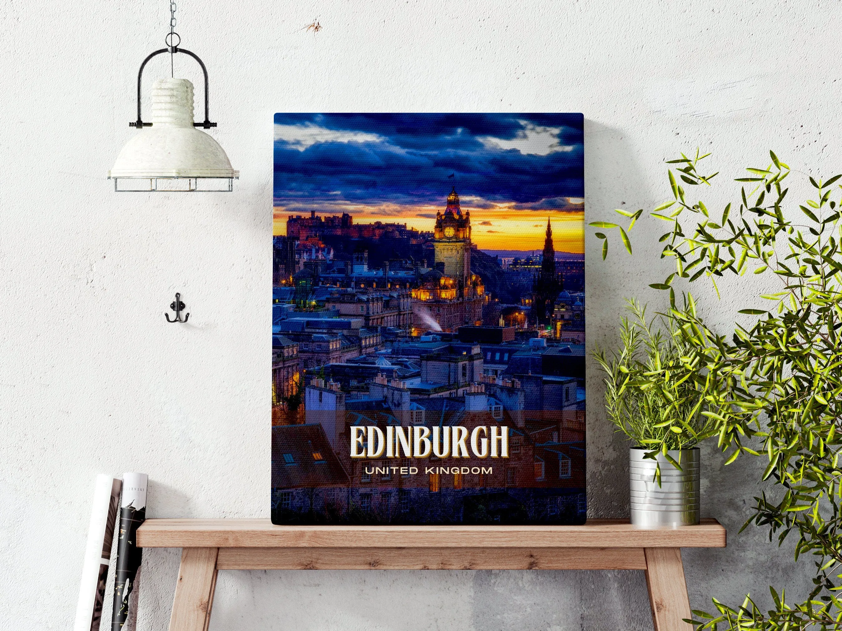 Edinburgh Retro Wall Art, United Kingdom