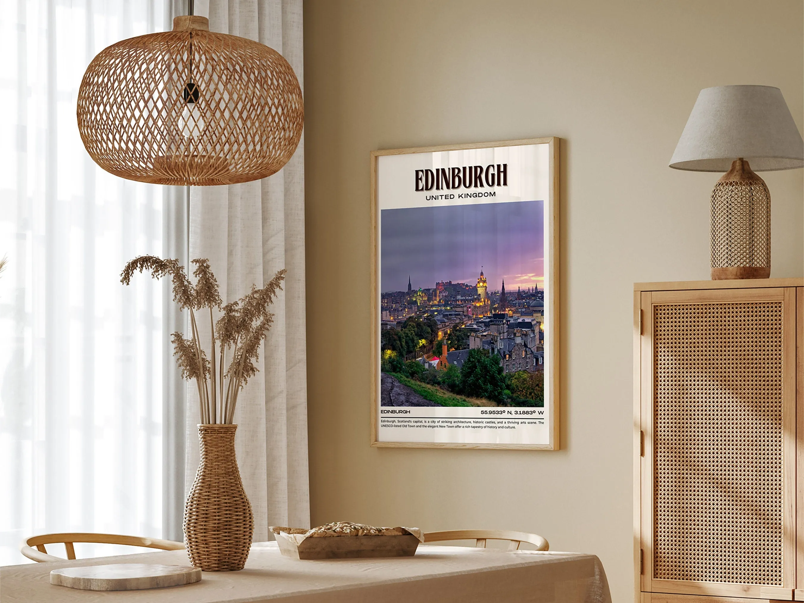 Edinburgh Vintage Wall Art, UK