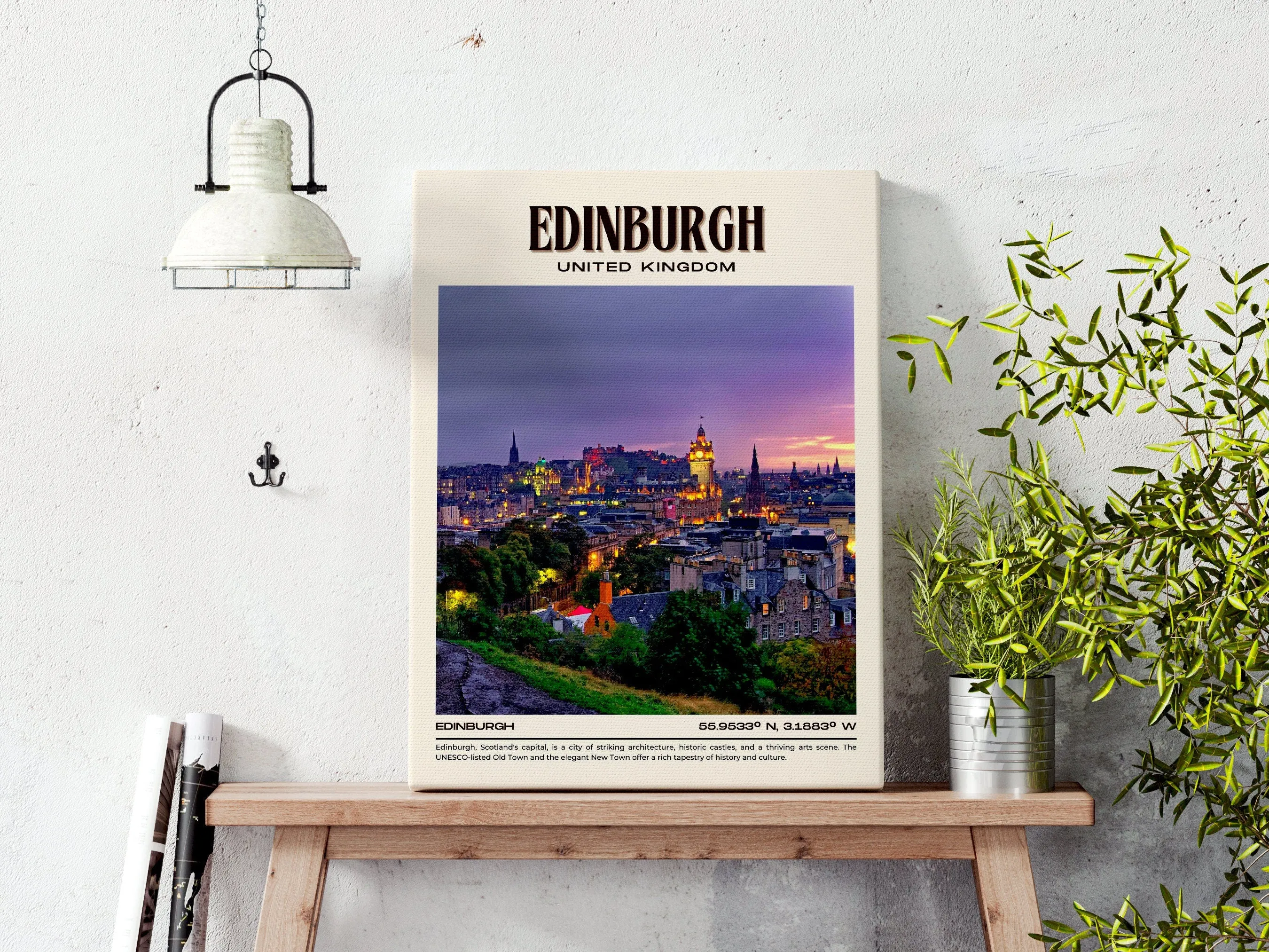 Edinburgh Vintage Wall Art, UK