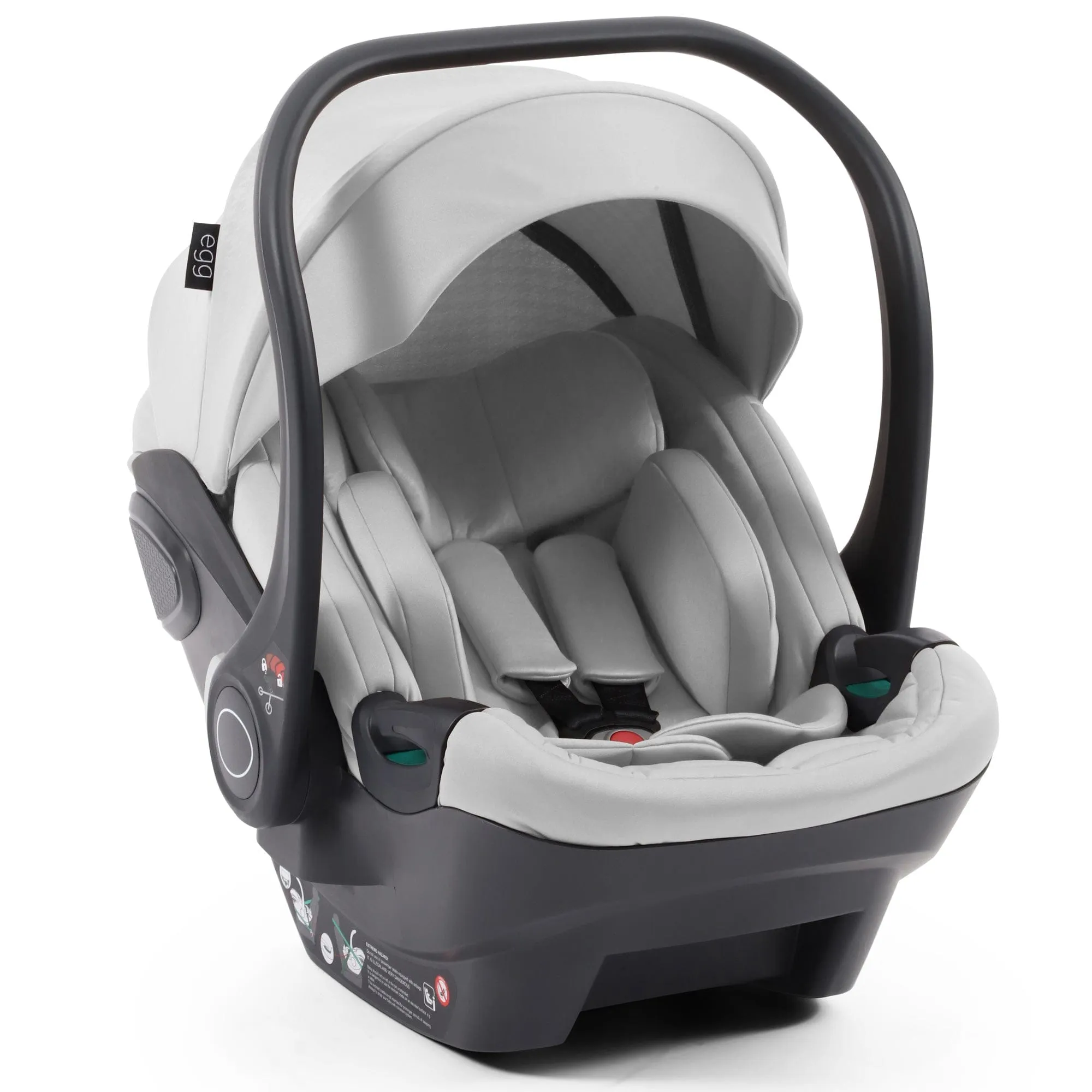egg Shell i-Size Infant Car Seat - Houndstooth Silver